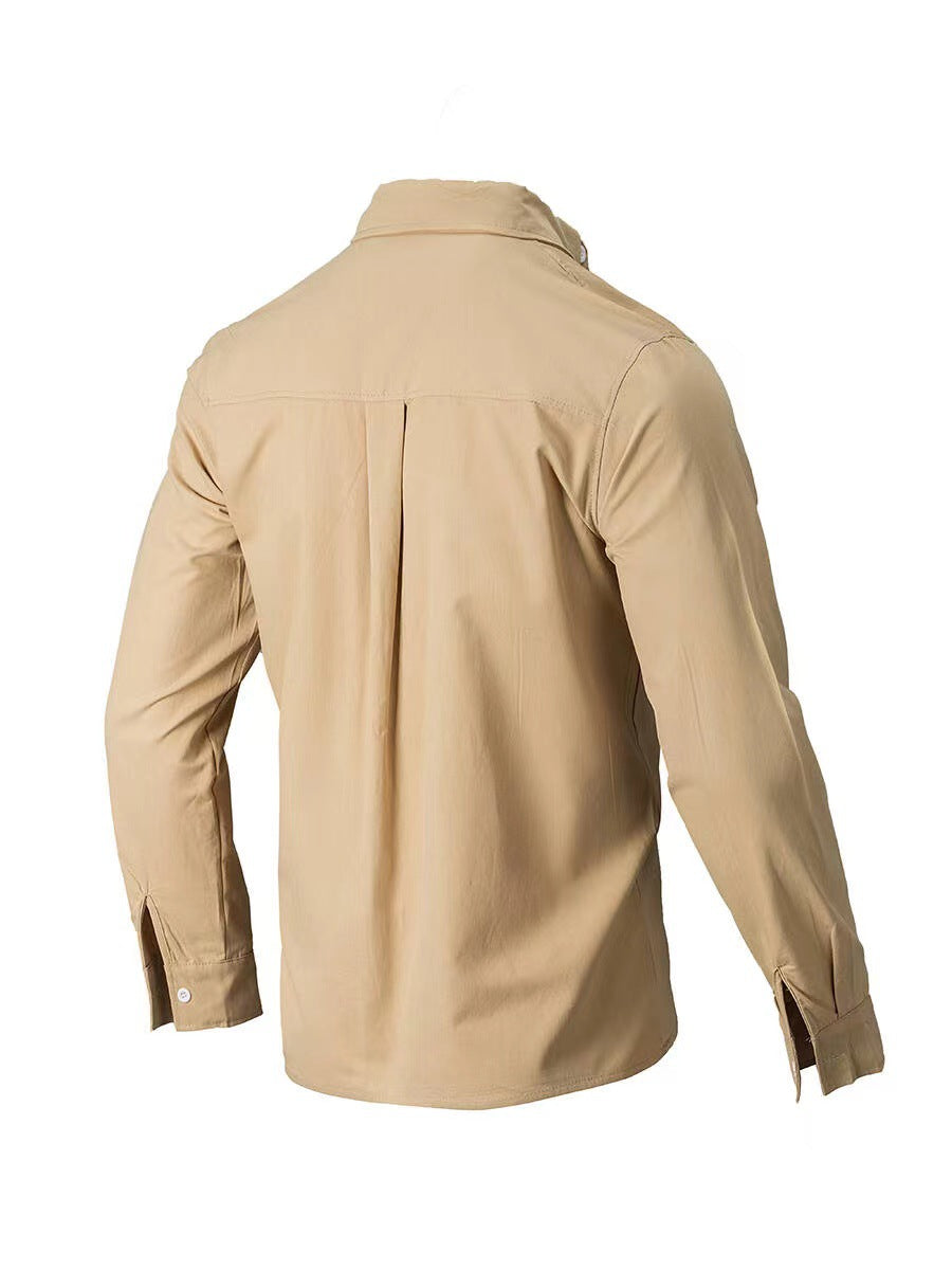 Collared Neck Button Down Shirt.