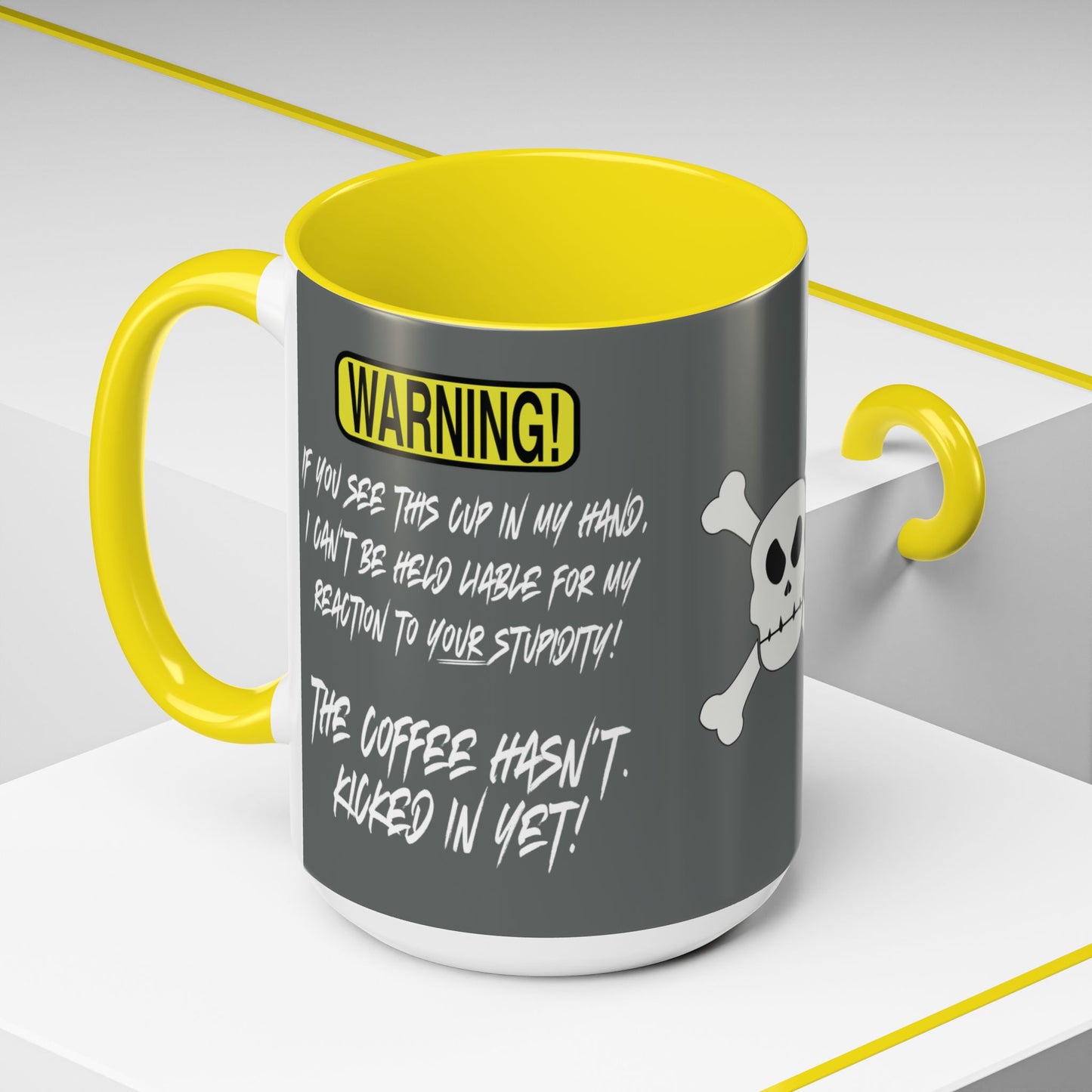 Can't Deal With Stupidity 15oz Accent Mug