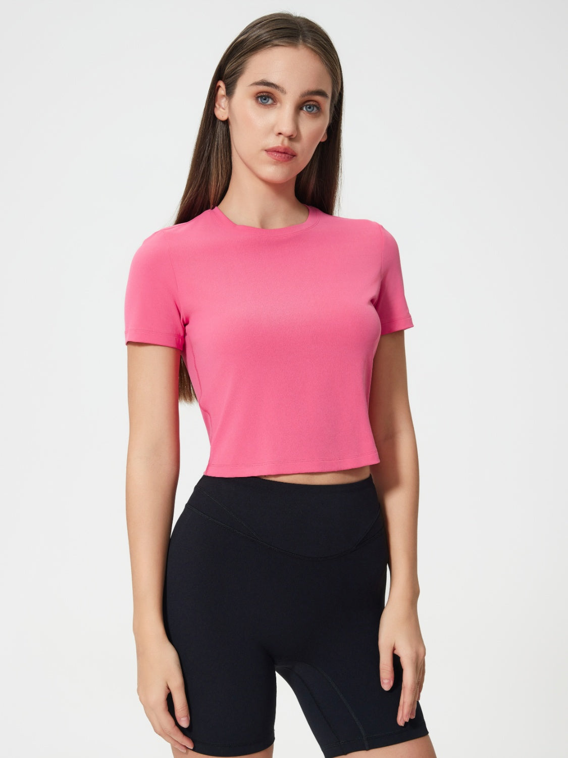 Millennia Round Neck Short Sleeve Active T-Shirt.