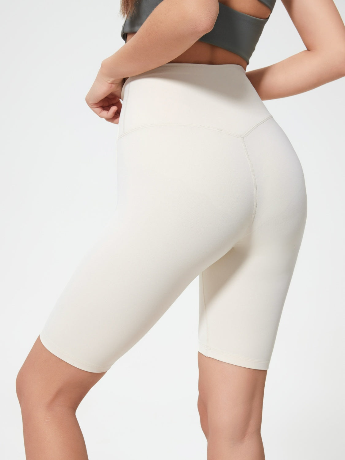 Millennia High Rise Wide Waistband Active Shorts.