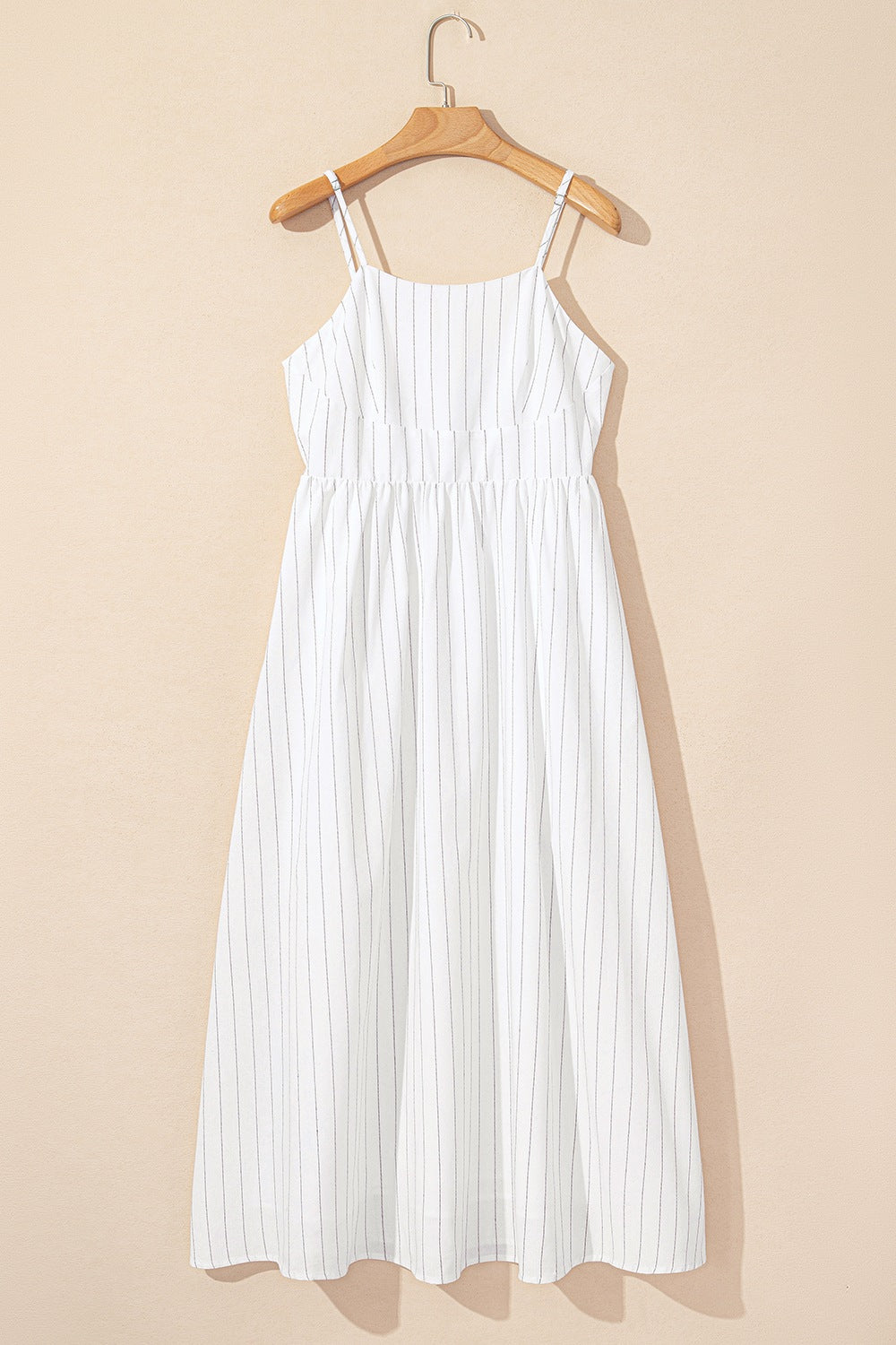 Stripe Square Neck Cami Dress with Pockets.