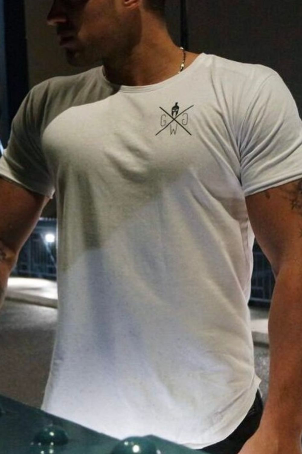 Men's "Gym Generation" Graphic Round Neck Short Sleeve T-Shirt.