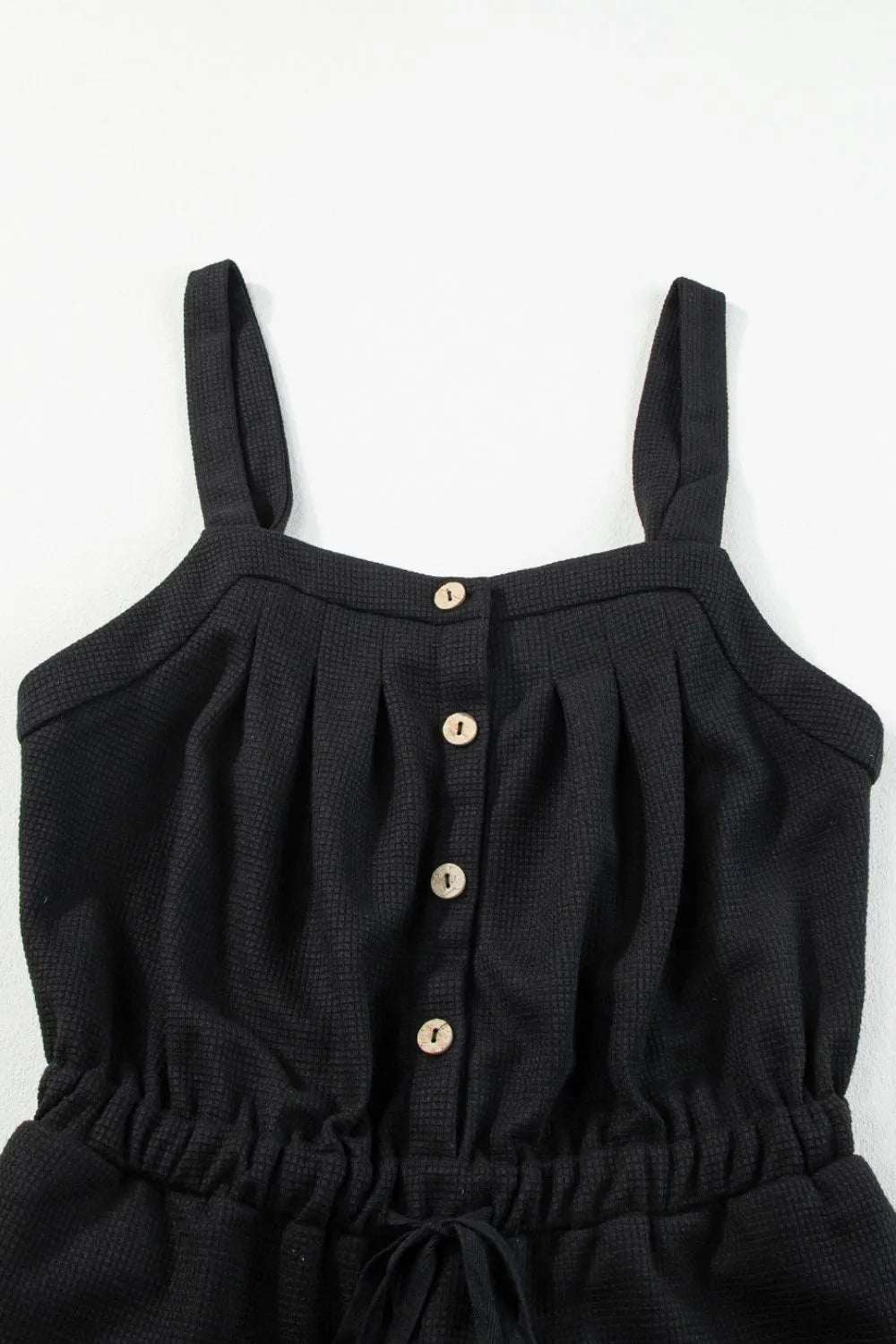 Trendy Knotted Straps Drawstring Jumpsuit.