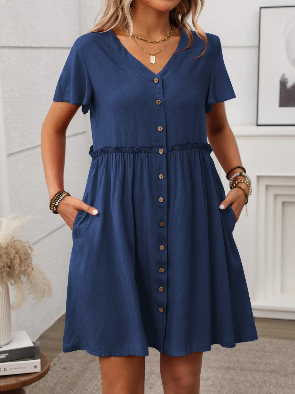 Flutter Sleeve Dress - Effortlessly Chic.