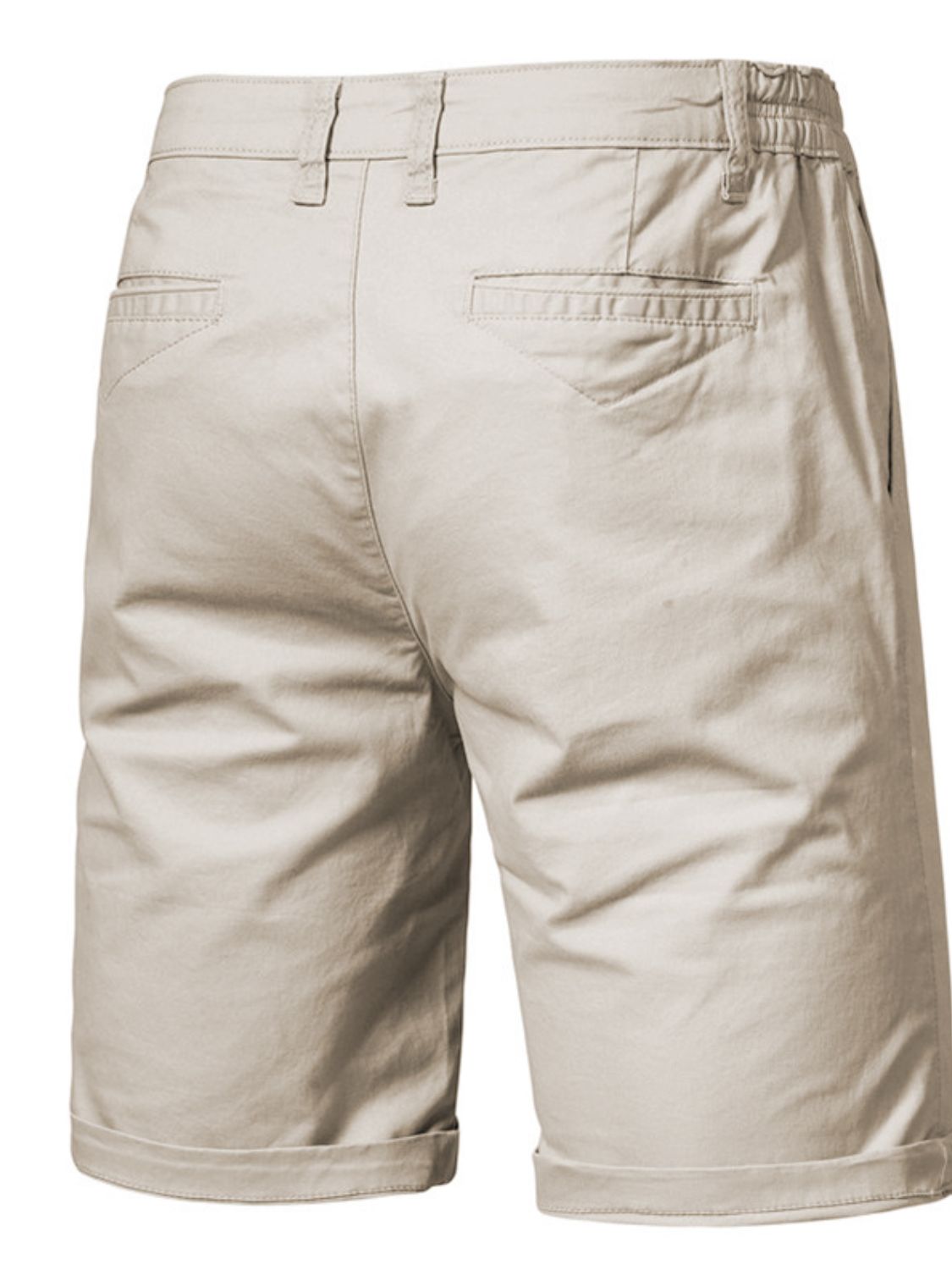 Men's Comfortable Elastic Waist Shorts with Pockets - Casual Essential.