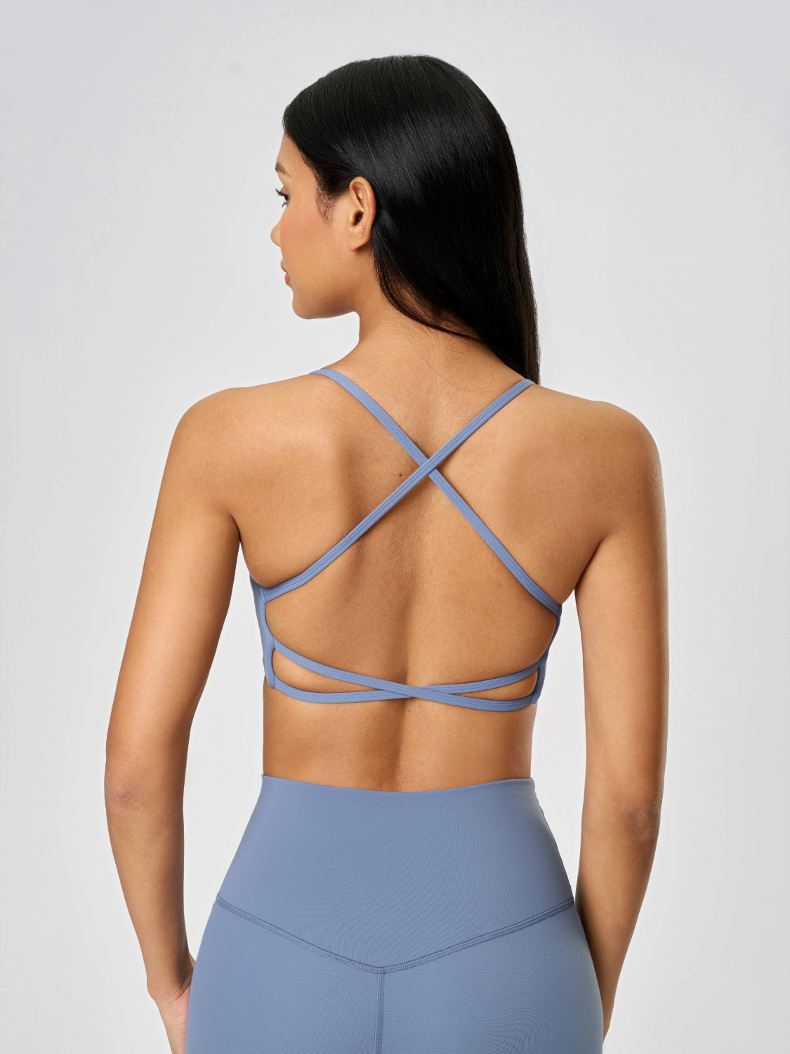 Crisscross Back Active Cami with Detachable Chest Pads - Workout & Yoga Top.