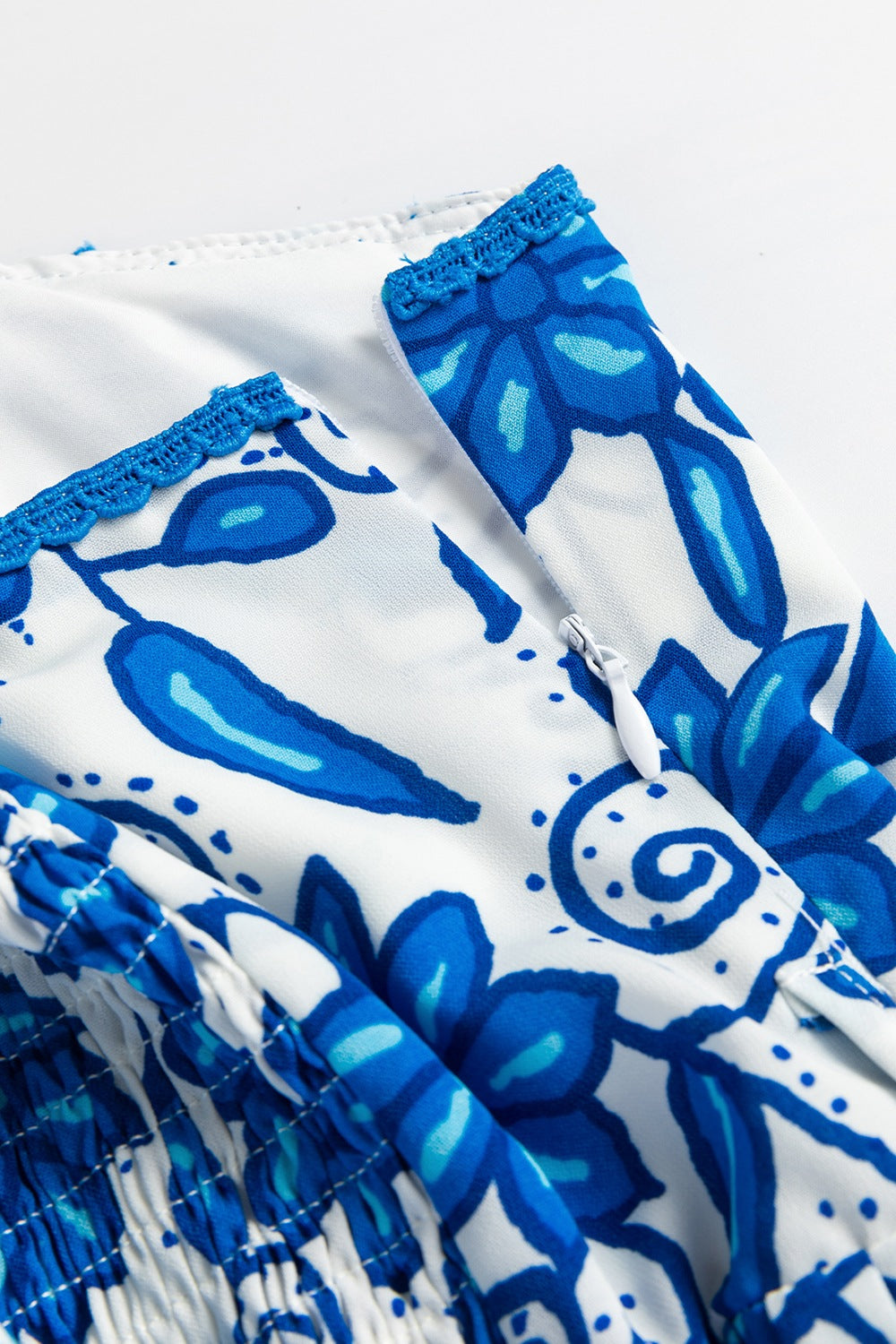 Floral Printed Spaghetti Strap Maxi Dress with Waist Tie.