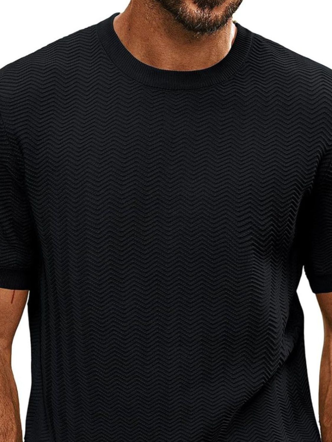 Men's Classic Round Neck T-Shirt - Plus Size Comfort.
