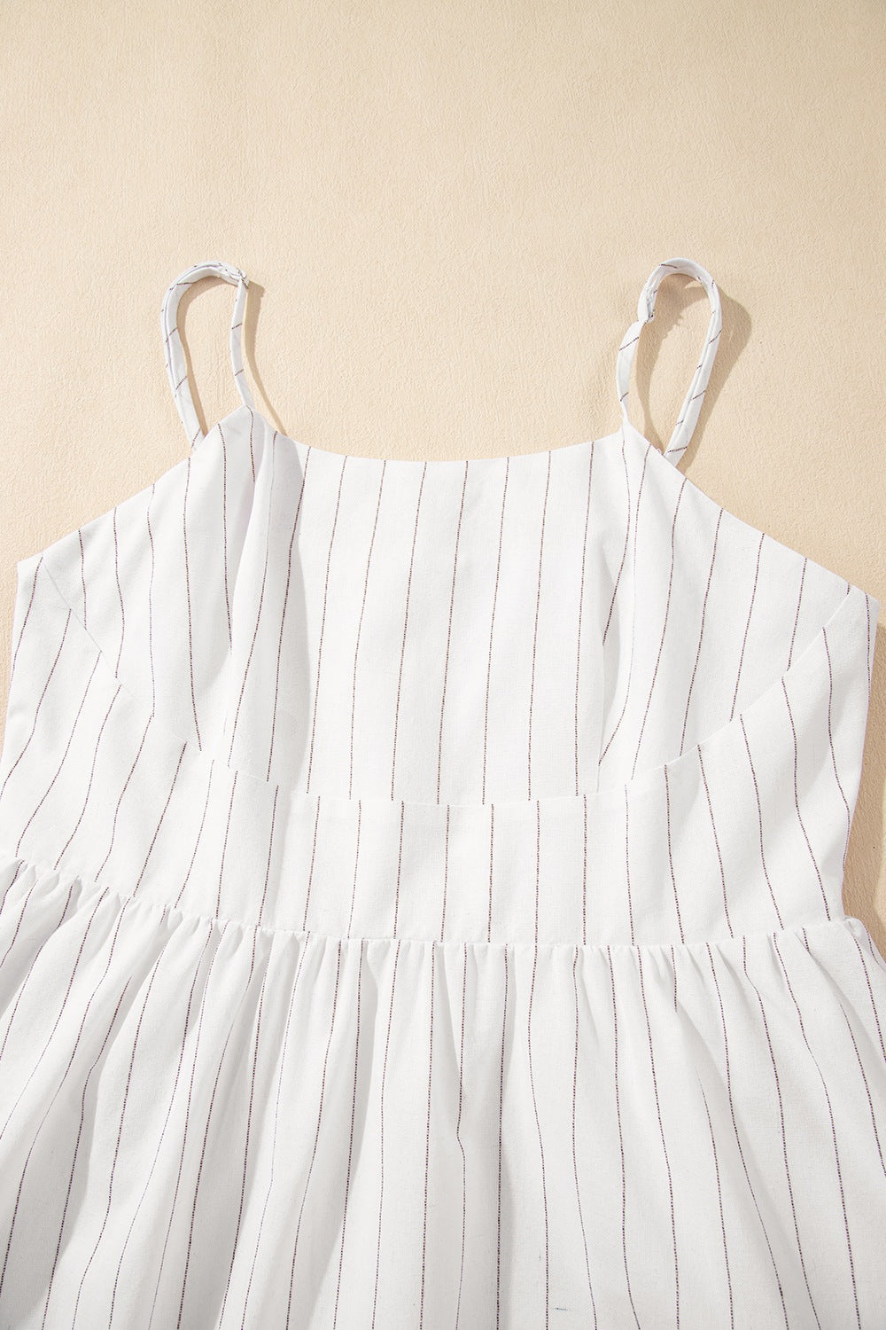 Stripe Square Neck Cami Dress with Pockets.