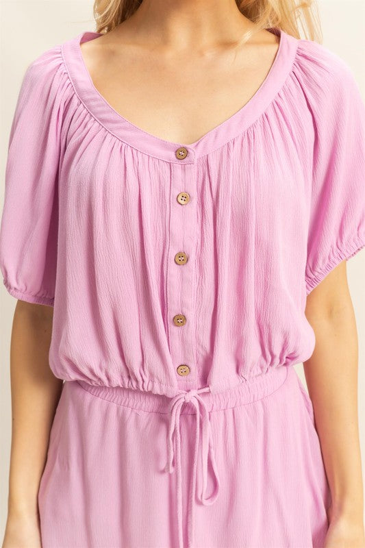 HYFVE Drawstring Hem Short Sleeve Top and Skort Set.