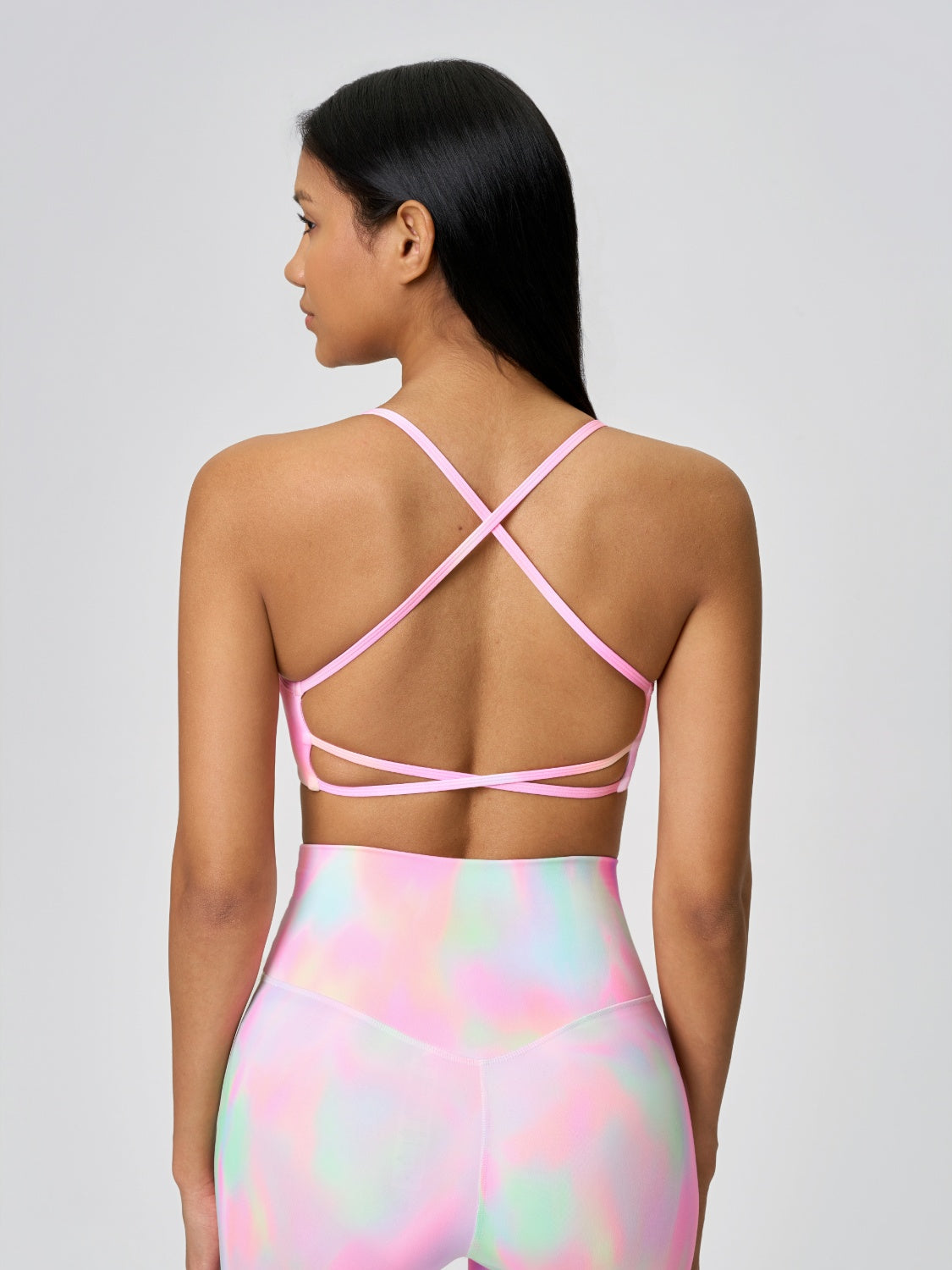 Crisscross Back Active Cami with Detachable Chest Pads - Workout & Yoga Top.