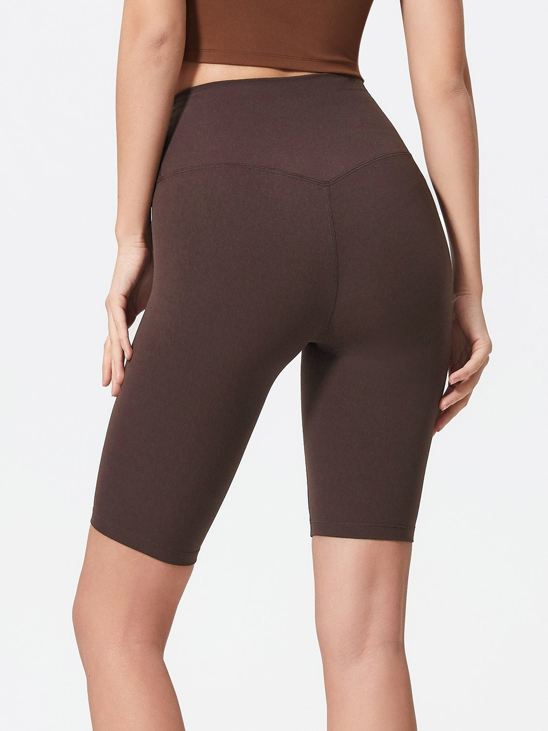 Millennia High Rise Wide Waistband Active Shorts.