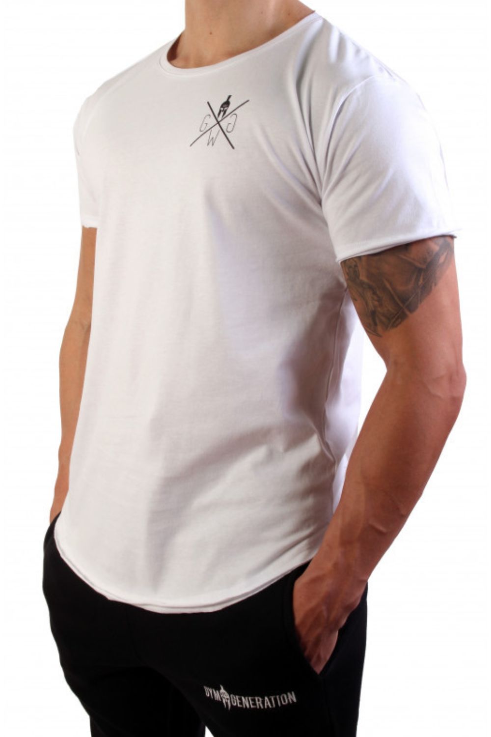 Men's "Gym Generation" Graphic Round Neck Short Sleeve T-Shirt.