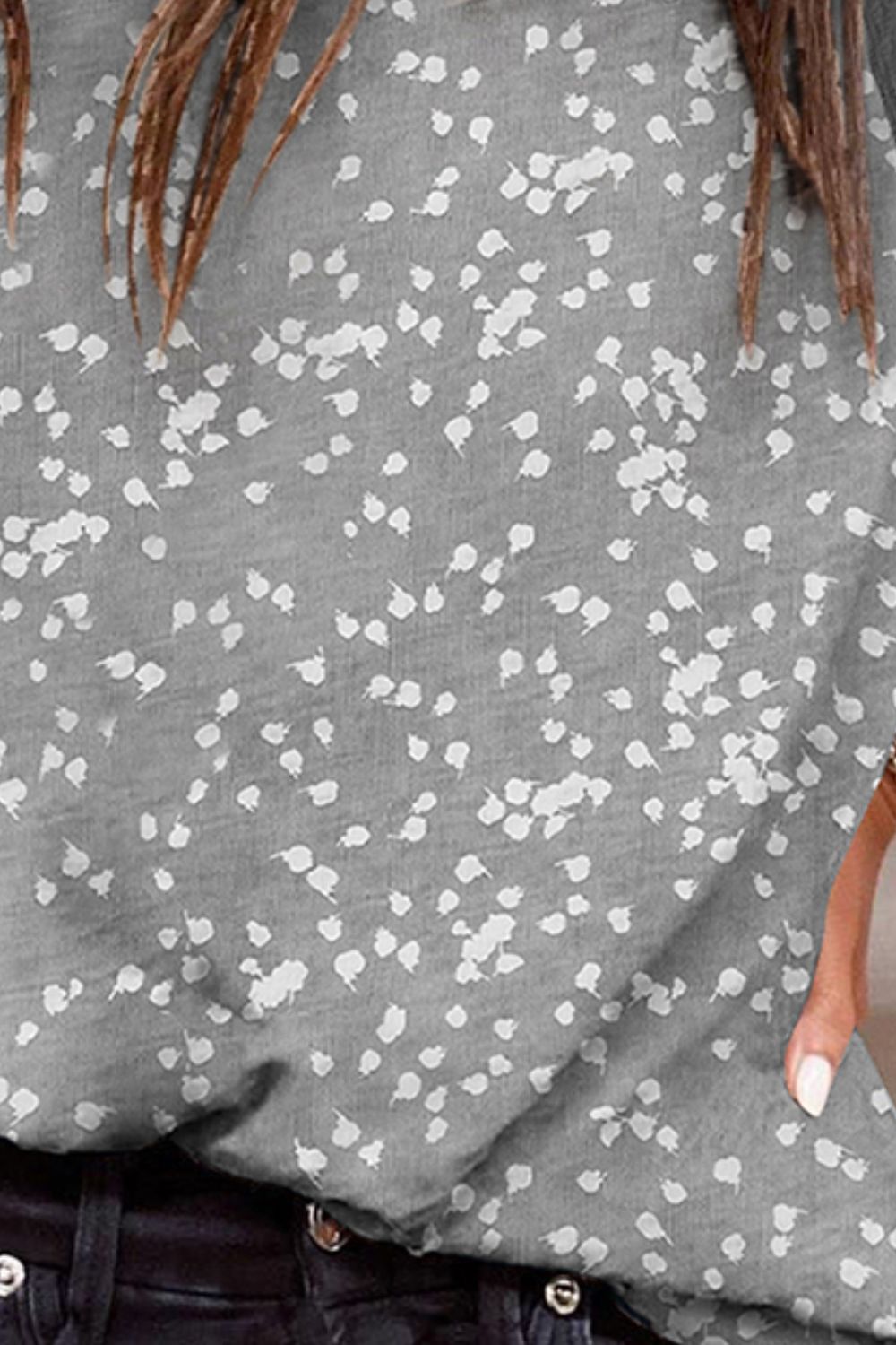 Stylish Printed Round Neck Tank - Designer Inspired.